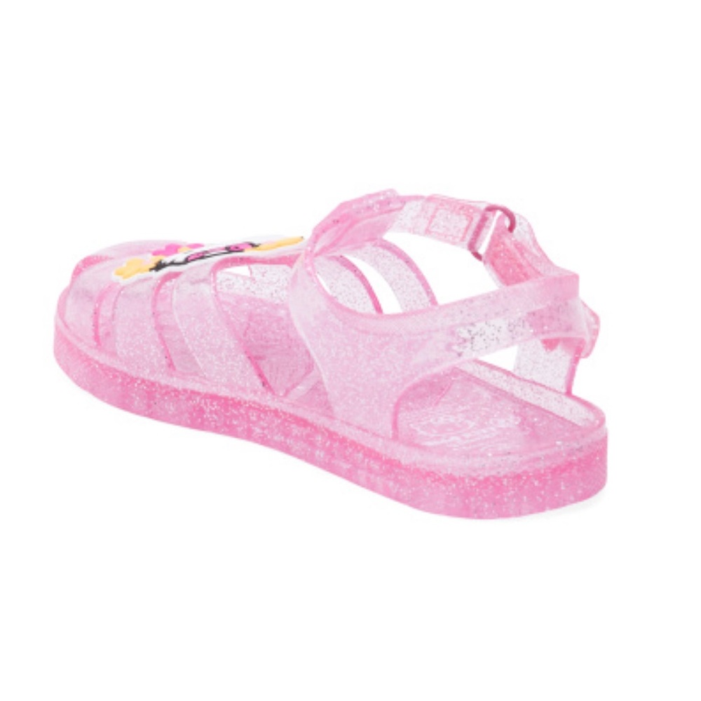 HELLO KITTY Glitter Pink 80s Jelly Sandals New Box Included! Size 7 Toddler Girl - Picture 3 of 9